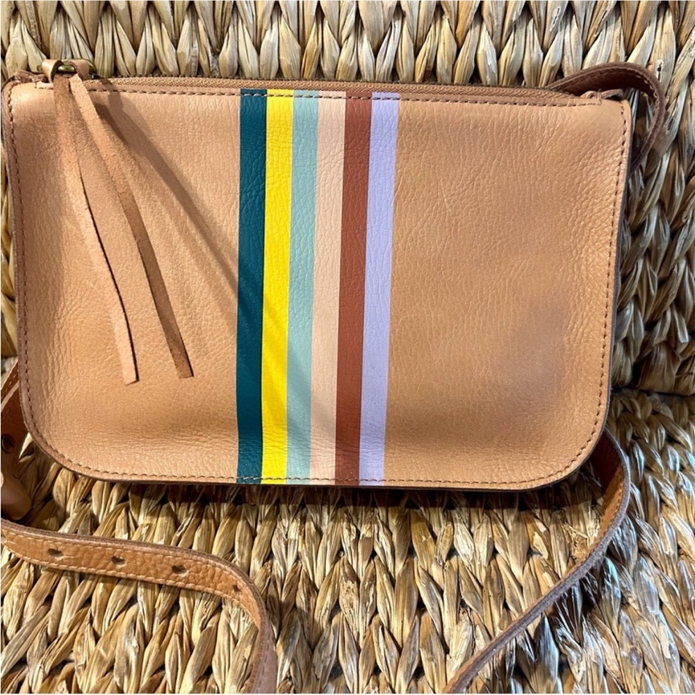Madewell Simple Pouch Crossbody (Stripe)